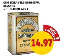 PENNY Olio extra vergine di oliva DESANTIS offerta