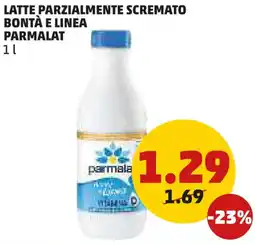 PENNY Latte parzialmente scremato bontà e linea PARMALAT offerta