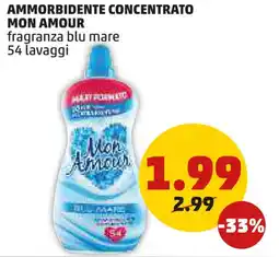 PENNY Ammorbidente concentrato MON AMOUR offerta