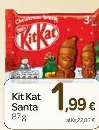 Carrefour Express Kit kat santa offerta