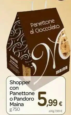 Carrefour Express Shopper con panettone offerta