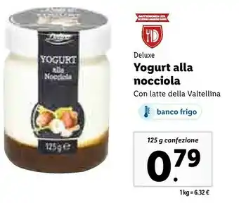 Lidl Deluxe yogurt alla nocciola offerta