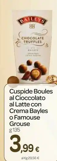 Carrefour Express Cuspide boules al cioccolato al latte con crema offerta