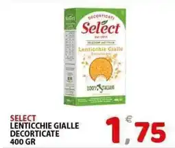 Il Centro Superstore Select lenticchie gialle decorticate offerta