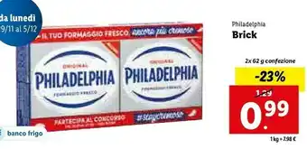 Lidl Mondelez - philadelphia classico formaggio fresco offerta