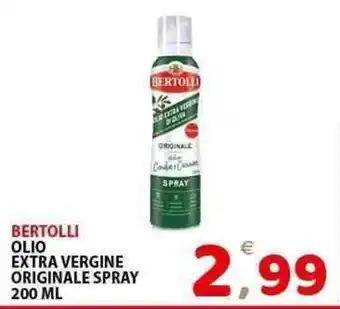 Il Centro Superstore Bertolli olio extra vergine originale spray offerta