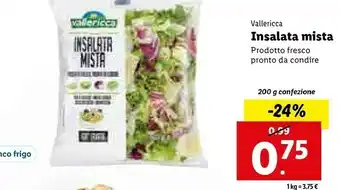 Lidl Insalata mista 200 g(ml) offerta