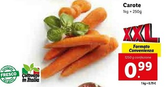 Lidl Carote offerta