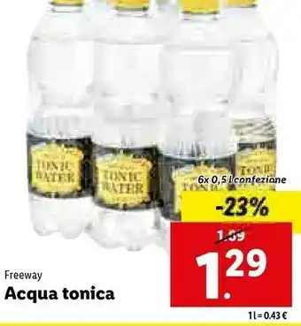 Lidl Freeway - otiginal water tonic 3000 g(ml) offerta