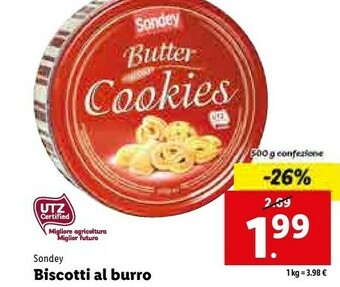 Lidl Biscotti al burro offerta