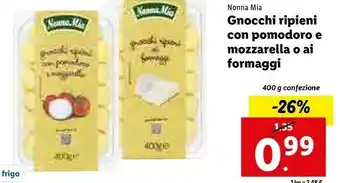 Lidl Gnocchi ripieni con gorgonzola dop 400 g(ml) offerta