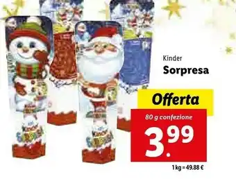 Lidl Kinder sorpresa offerta