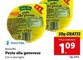 Lidl Pesto alla genovese offerta