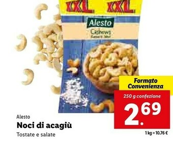 Lidl Noci di acagiù offerta