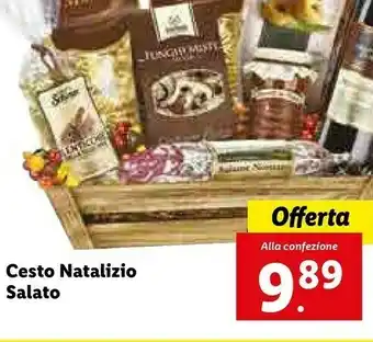 Lidl Cesto natalizio salato offerta