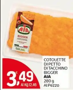 Crai Cotolette di petto di tacchino bigger AIA offerta