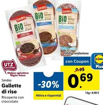 Lidl Gallette di riso offerta