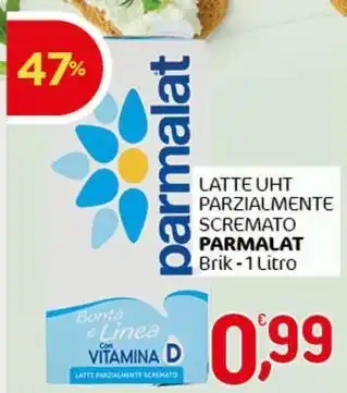 Crai Latte uht parzialmente scremato PARMALAT offerta