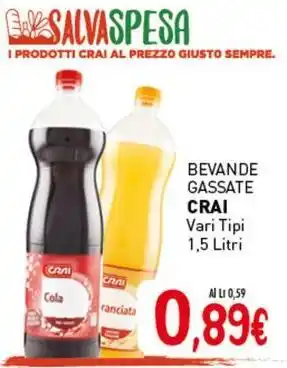 Crai Bevande gassate CRAI offerta