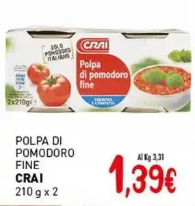 Crai Polpa di pomodoro fine CRAI offerta