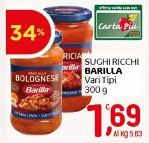 Crai Sughi ricchi BARILLA offerta