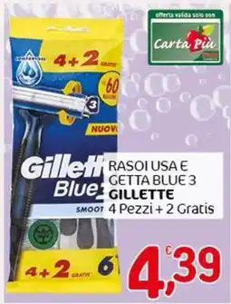 Crai Rasoiusa e getta blue 3 GILLETTE offerta