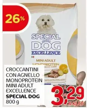 Crai Croccantini con agnello monoprotein mini adult excellence special dog SPECIAL DOG offerta