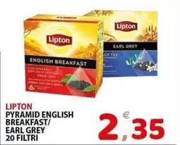 Il Centro Superstore Lipton pyramid english breakfast/ earl grey 20 filtri offerta