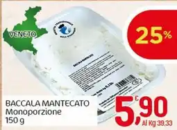 Crai Baccala mantecato monoporzione offerta