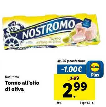Lidl Tonno all'olio di oliva offerta