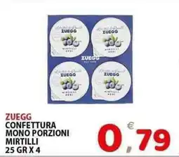 Il Centro Superstore Zuegg confettura mono porzioni mirtilli offerta