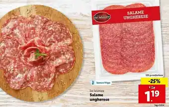 Lidl Salame ungherese 120 g(ml) offerta