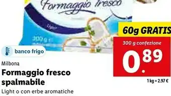 Lidl Formaggio fresco spalmabile light/ con erbe aromatiche offerta