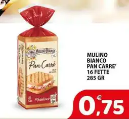 Il Centro Superstore Mulino bianco pan carre' 16 fette offerta