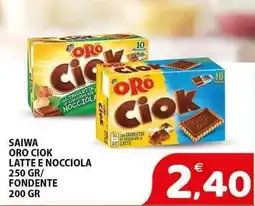 Il Centro Superstore Saiwa oro ciok latte e nocciola/ fondente offerta