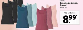 Lidl Esmara canotta da donna offerta