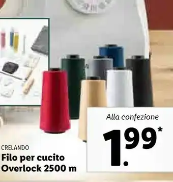 Crelando filo per cucito overlock