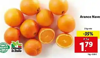 Lidl Arance nave offerta
