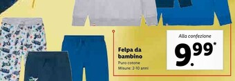 Lidl Felpa da bambino offerta