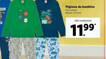 Lidl Pigiama da bambino offerta