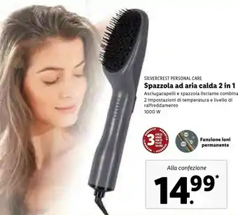 Lidl Personal care spazzola ad aria calda 2 in 1 offerta