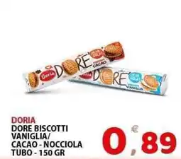 Il Centro Superstore Doria dore biscotti vaniglia/ cacao - nocciola tubo offerta