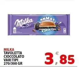 Il Centro Superstore Milka tavoletta cioccolato vari tipi offerta