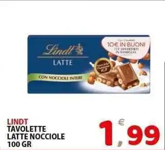 Il Centro Superstore Lindt tavolette latte nocciole offerta