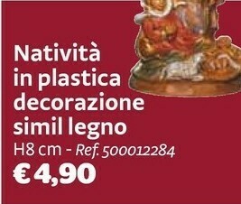 Bricocenter Nativita in plastica decorazione simil legno offerta