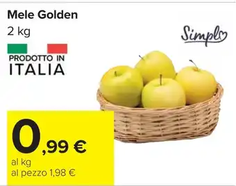 Carrefour Simply Mele Golden offerta