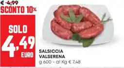 Pam Salsiccia valserena offerta