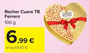 Carrefour Rocher Cuore T8 Ferrero offerta