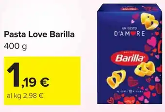 Carrefour Pasta Love Barilla offerta