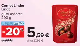 Carrefour Cornet Lindor Lindt offerta